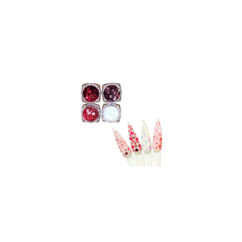 Set Acetato Corazones