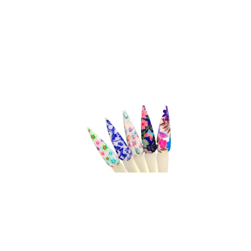 Japanese Flowers Set Foil
