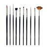 Set Pinceles Nail Art 10 piezas