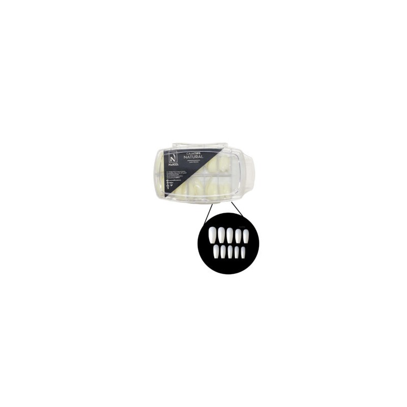Caja de tips coffin 100 piezas