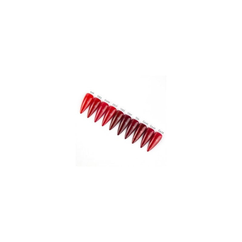 NailCO Gel Tonos Rojo 3 pasos